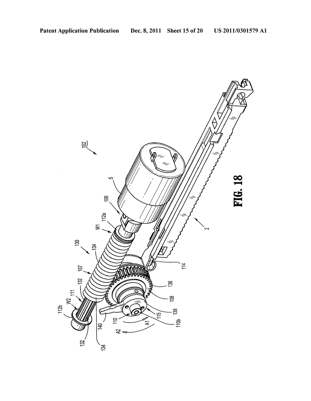 Retraction Mechanism with Clutch-less Drive for Use with a Surgical     Apparatus - diagram, schematic, and image 16