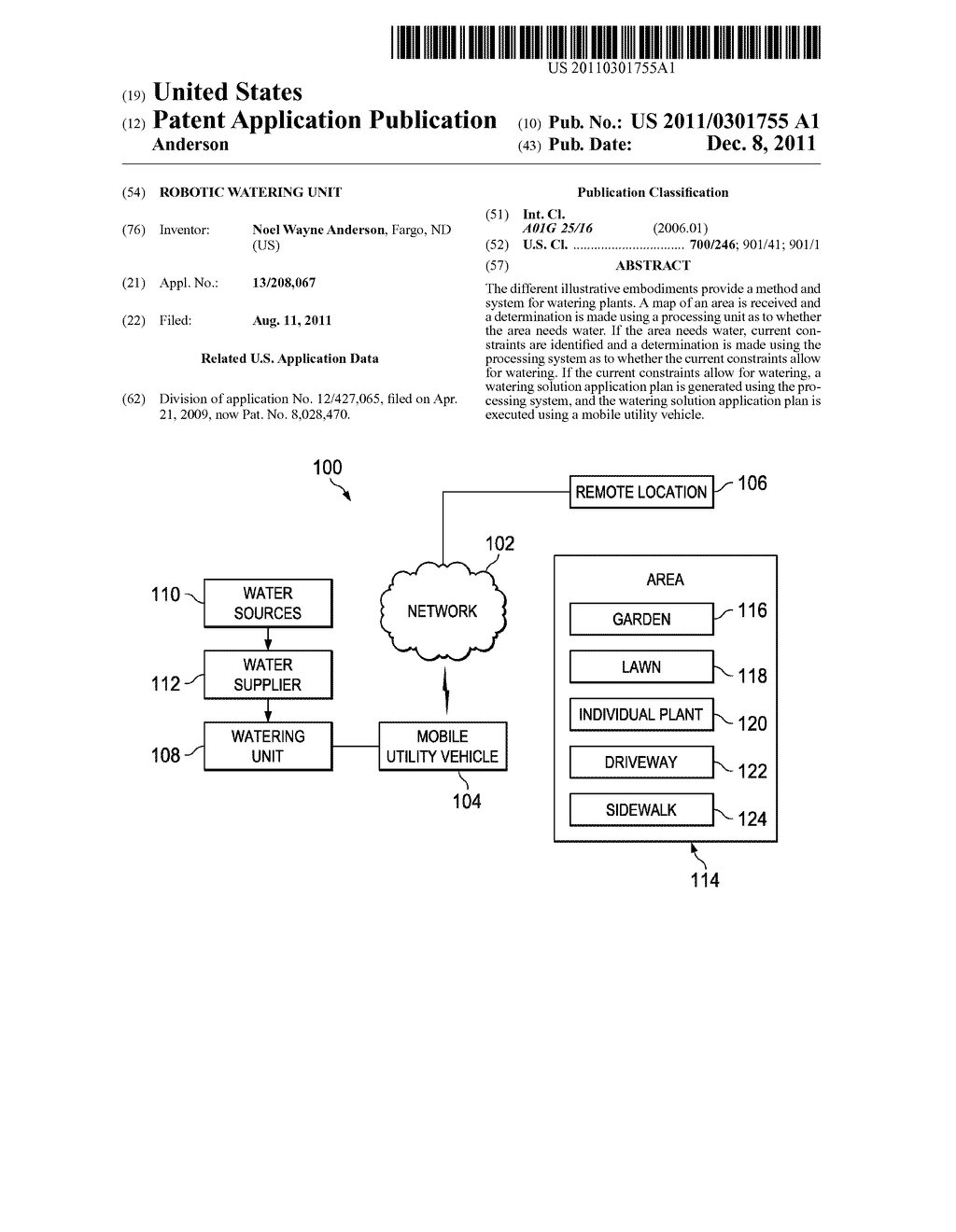 Robotic Watering Unit - diagram, schematic, and image 01