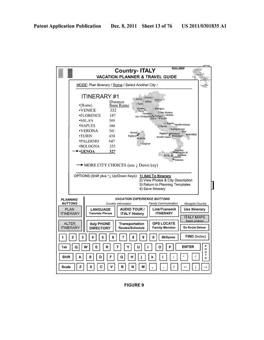 PORTABLE VACATION/TRAVEL PLANNER, AND FAMILY TOUR GUIDE DEVICE - diagram, schematic, and image 14