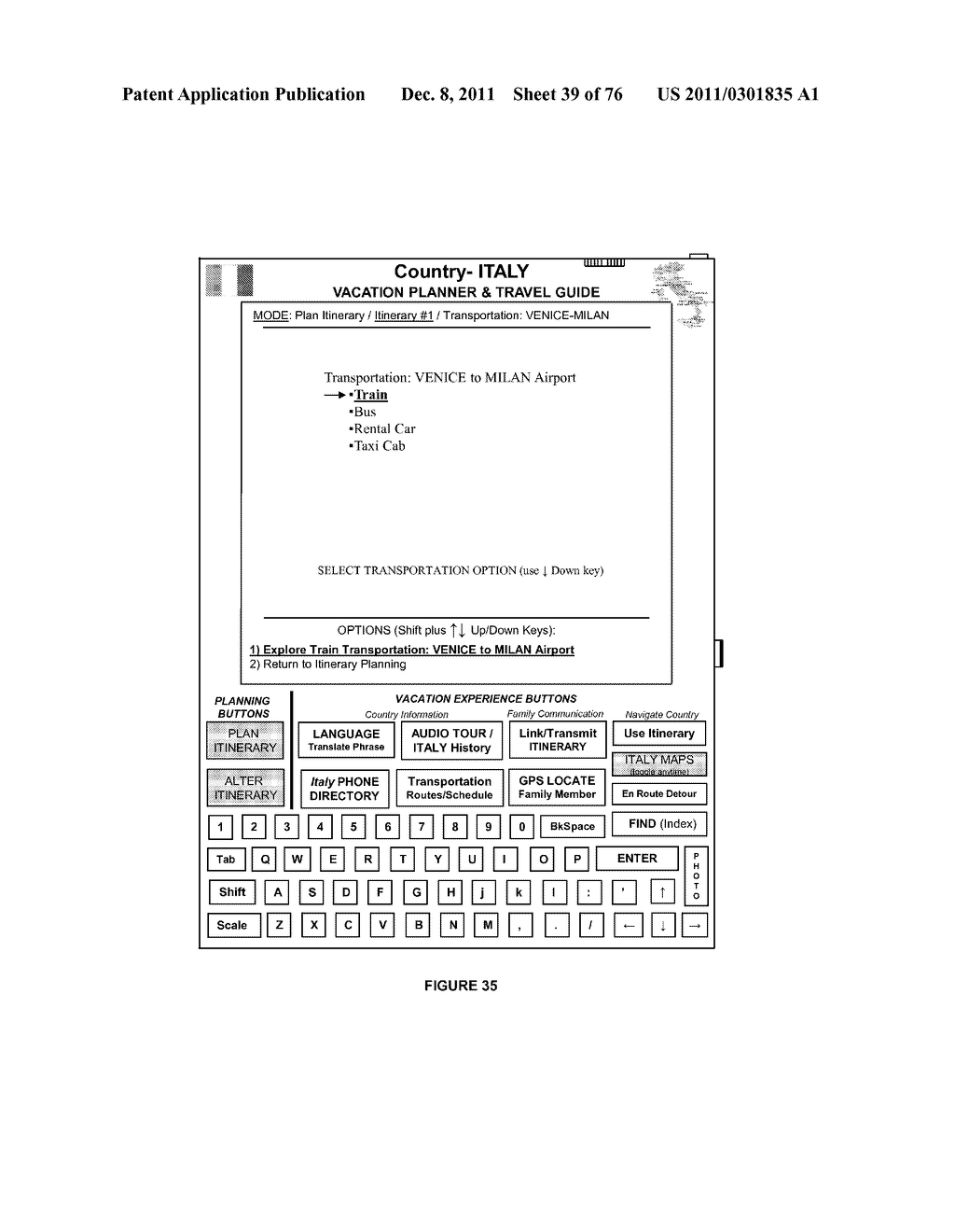 PORTABLE VACATION/TRAVEL PLANNER, AND FAMILY TOUR GUIDE DEVICE - diagram, schematic, and image 40