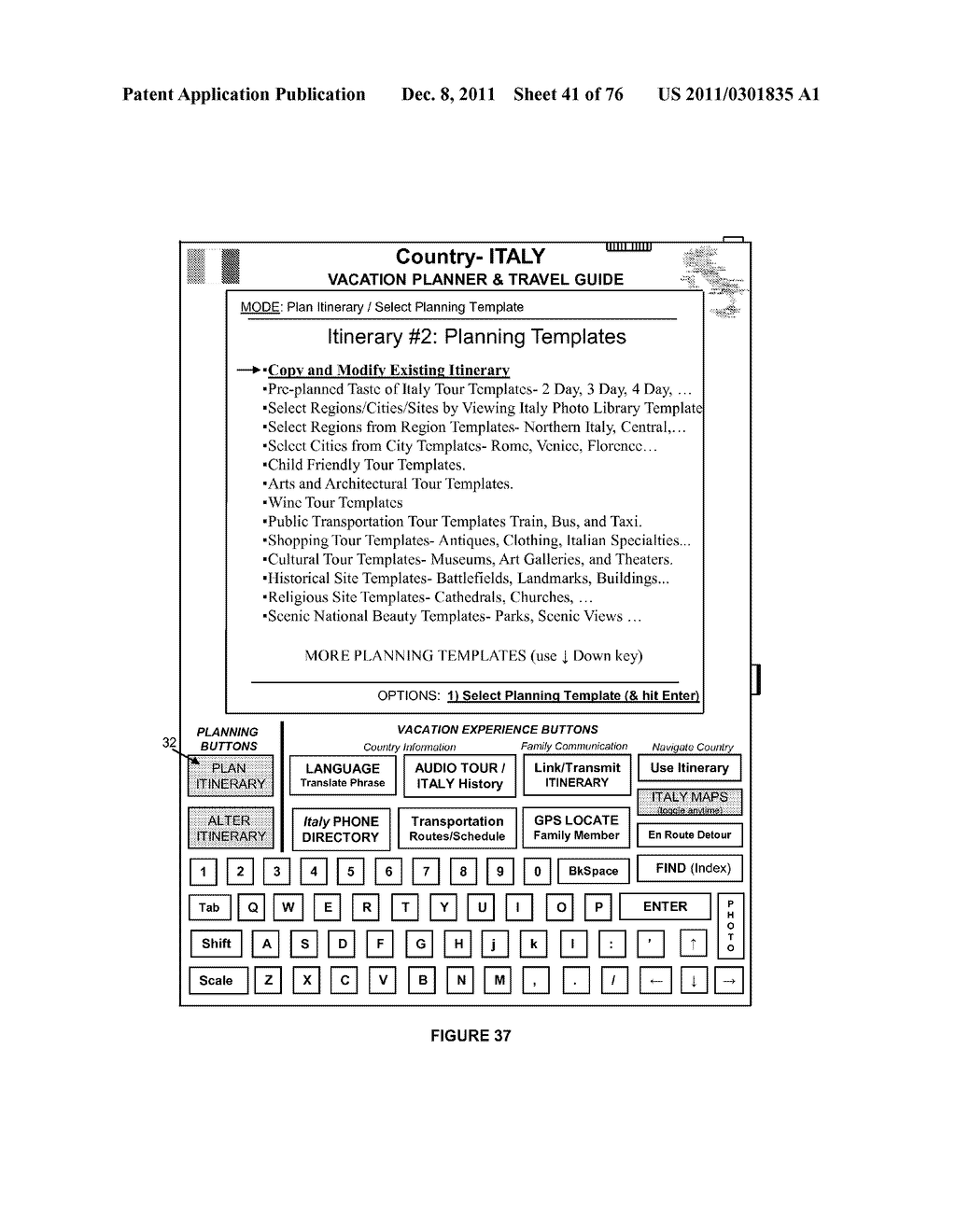 PORTABLE VACATION/TRAVEL PLANNER, AND FAMILY TOUR GUIDE DEVICE - diagram, schematic, and image 42