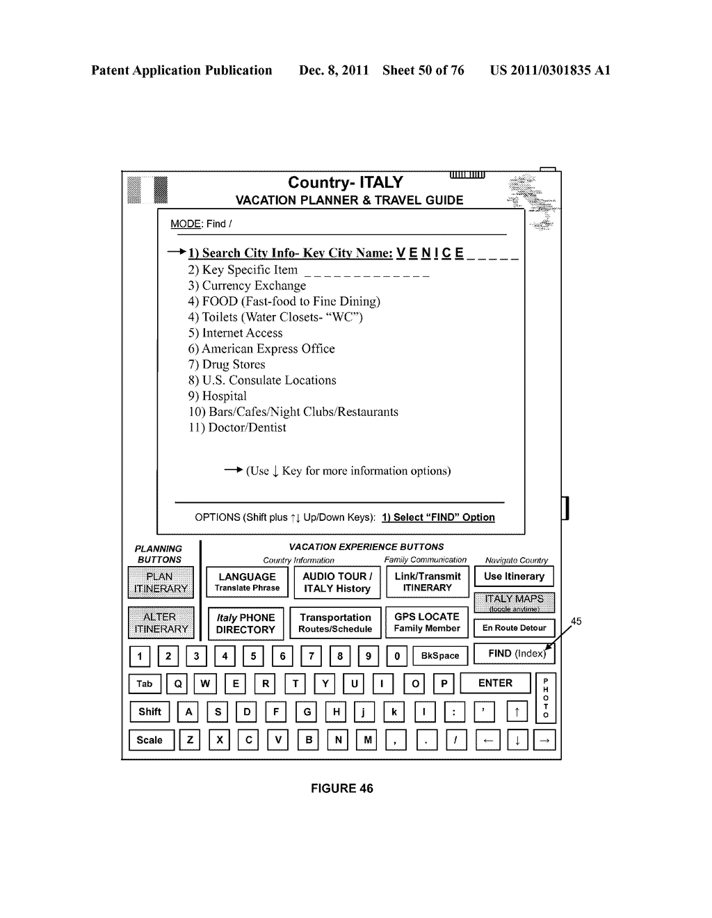 PORTABLE VACATION/TRAVEL PLANNER, AND FAMILY TOUR GUIDE DEVICE - diagram, schematic, and image 51