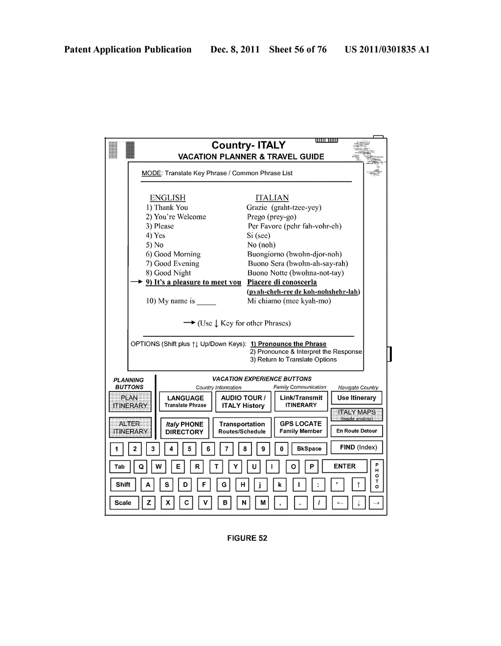 PORTABLE VACATION/TRAVEL PLANNER, AND FAMILY TOUR GUIDE DEVICE - diagram, schematic, and image 57