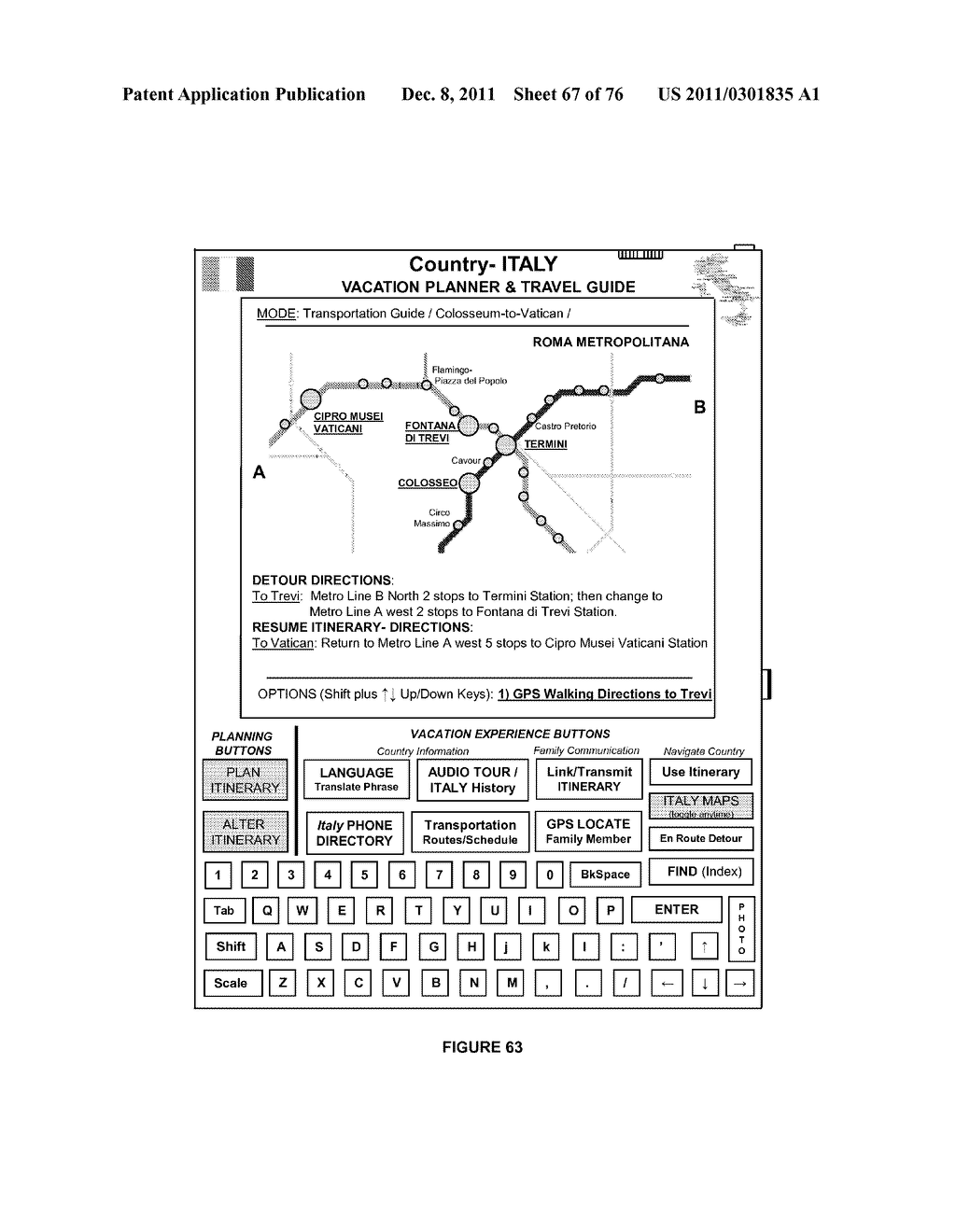PORTABLE VACATION/TRAVEL PLANNER, AND FAMILY TOUR GUIDE DEVICE - diagram, schematic, and image 68