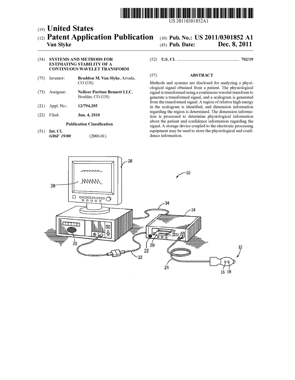 Systems And Methods For Estimating Stability Of A Continuous Wavelet     Transform - diagram, schematic, and image 01