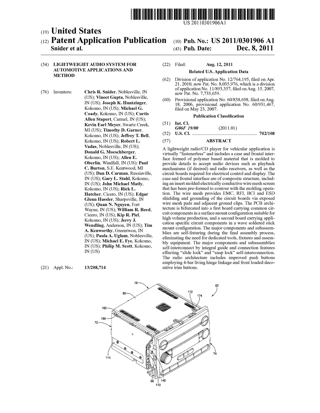 LIGHTWEIGHT AUDIO SYSTEM FOR AUTOMOTIVE APPLICATIONS AND METHOD - diagram, schematic, and image 01