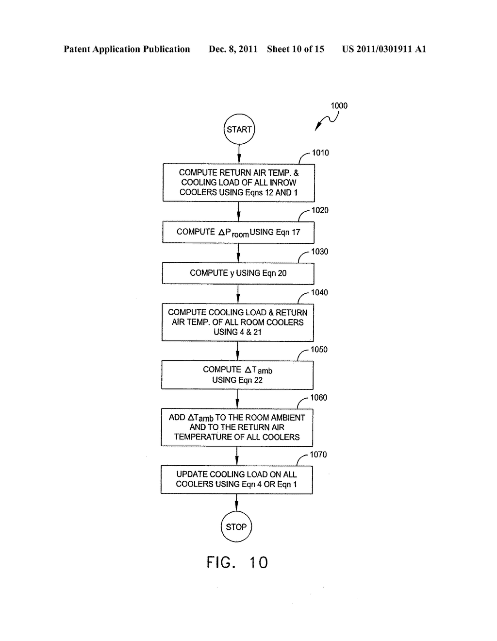 SYSTEM AND METHOD FOR PREDICTING TEMPERATURE VALUES IN A DATA CENTER - diagram, schematic, and image 11