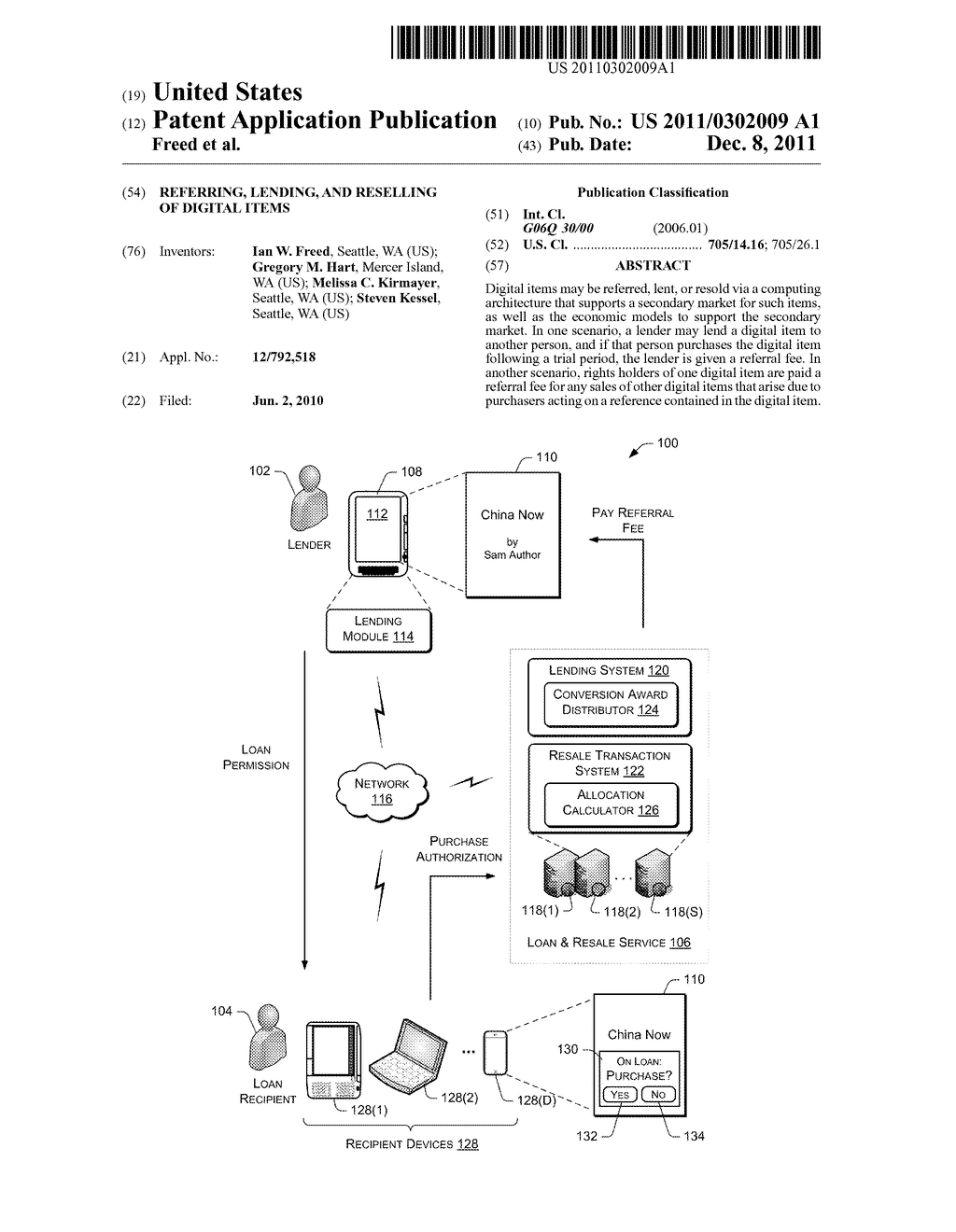 Referring, Lending, and Reselling of Digital Items - diagram, schematic, and image 01