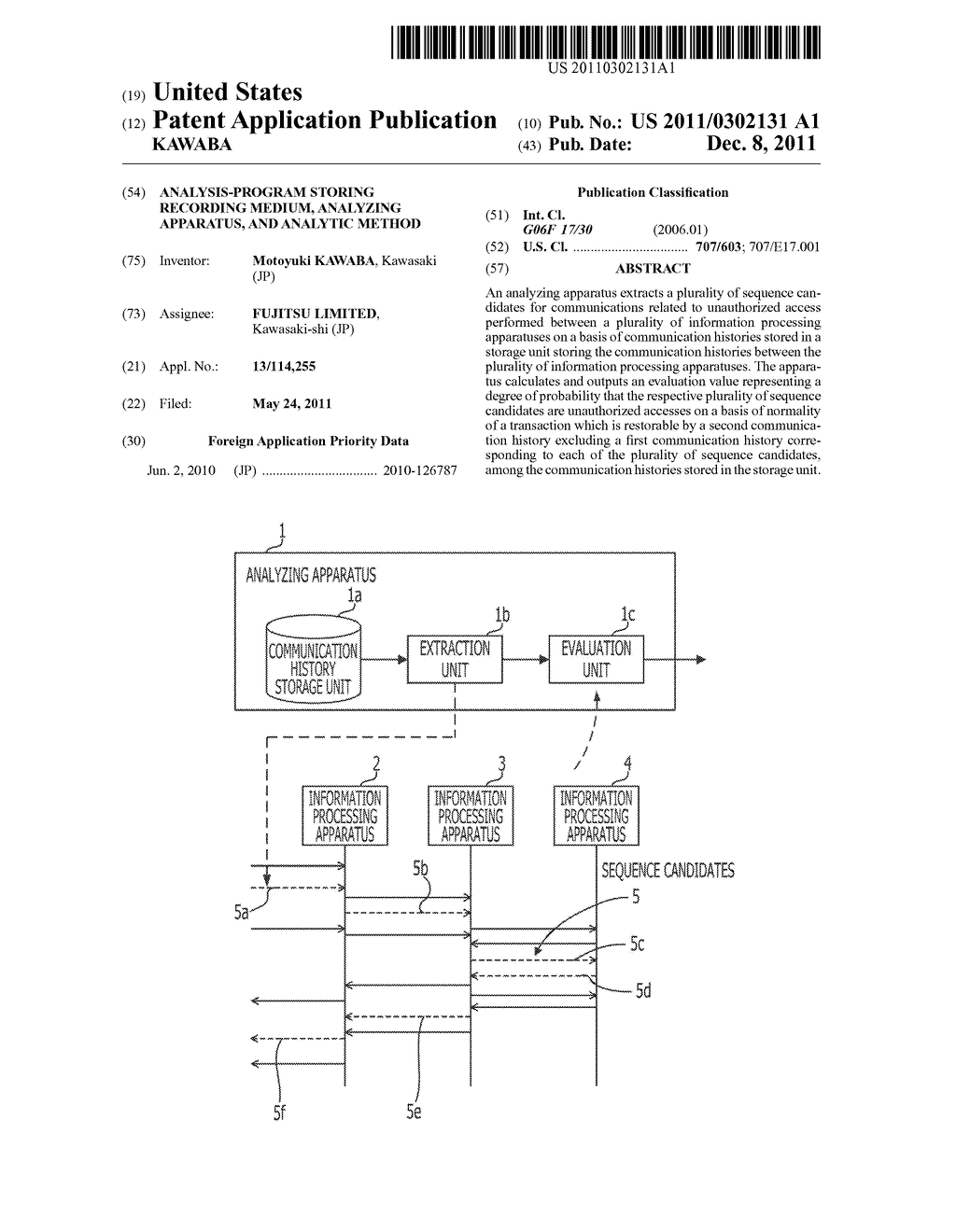 ANALYSIS-PROGRAM STORING RECORDING MEDIUM, ANALYZING APPARATUS, AND     ANALYTIC METHOD - diagram, schematic, and image 01