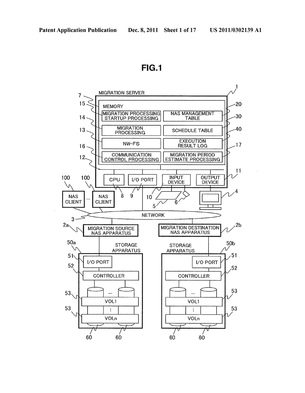 METHOD, APPARATUS, PROGRAM AND SYSTEM FOR MIGRATING NAS SYSTEM - diagram, schematic, and image 02