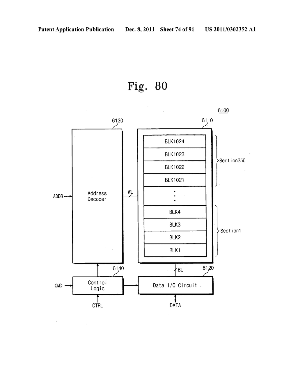 Memory system and method of accessing a semiconductor memory device - diagram, schematic, and image 75