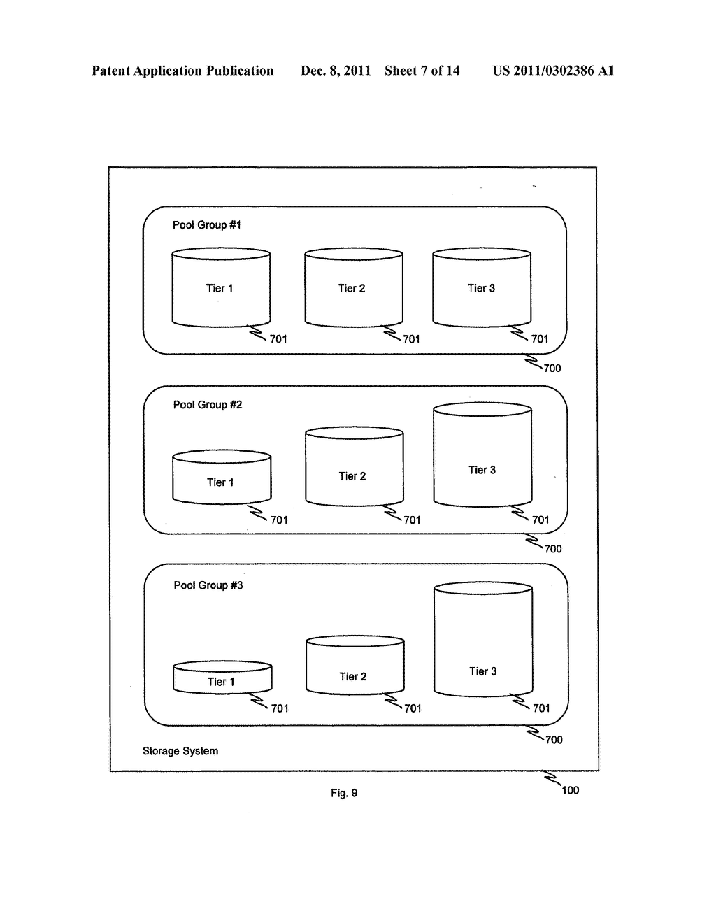 METHOD AND APPARATUS TO MANAGE SPECIAL REARRANGEMENT IN AUTOMATED TIER     MANAGEMENT - diagram, schematic, and image 08