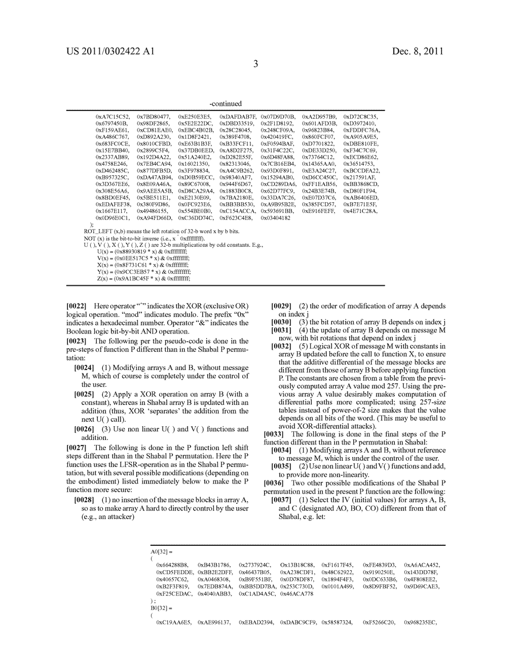 HASH FUNCTION USING A REPEATED FUNCTION WITH SHIFTS - diagram, schematic, and image 08