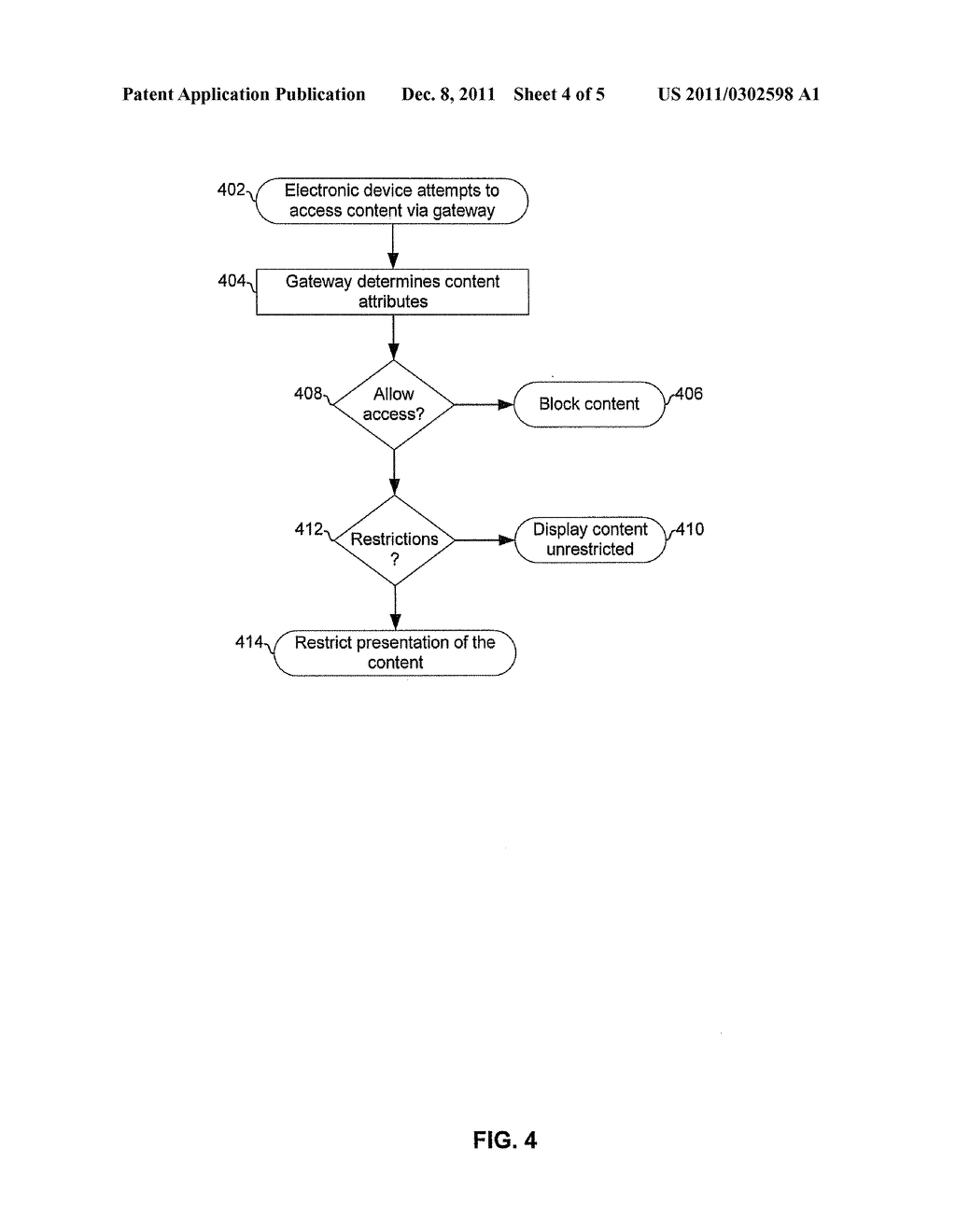 METHOD AND SYSTEM FOR CONTENT FILTERING IN A BROADBAND GATEWAY - diagram, schematic, and image 05