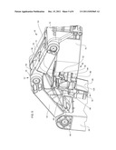 LOCKING CONSTRUCTION FOR A MITER SAW HAVING A HINGED LINEAR GUIDE     MECHANISM diagram and image