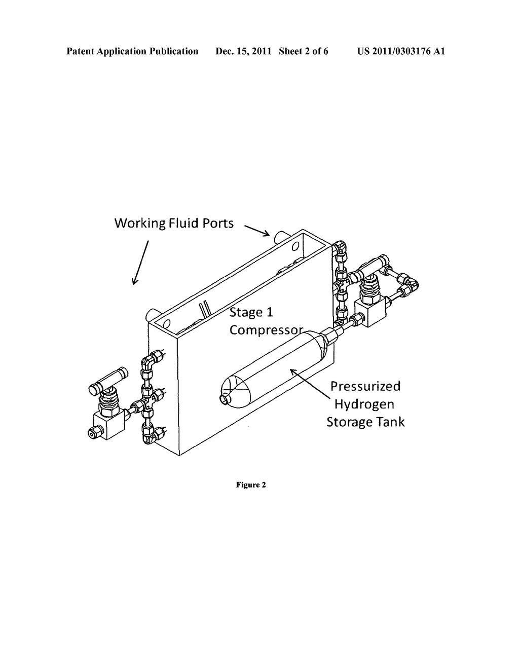 HCDS-ICwf-single Single Stage Hydrogen Compression & Delivery System for     Internal Combustion Engines Utilizing Working Fluid - diagram, schematic, and image 03