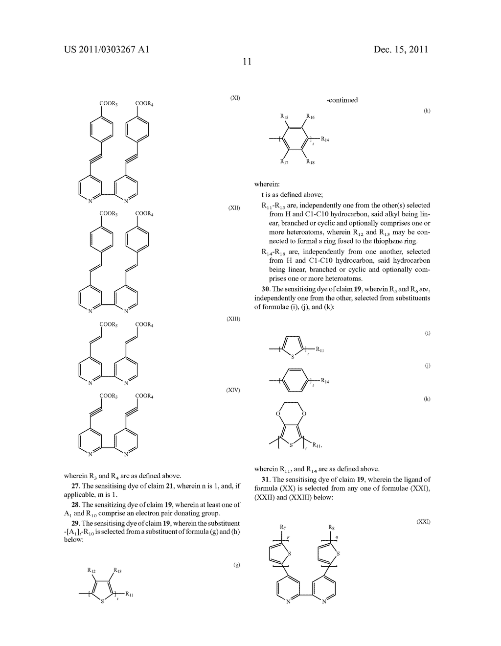 PHOTOELECTRIC CONVERSION DEVICES COMPRISING NOVEL LIGANDS AND SENSITIZERS - diagram, schematic, and image 14