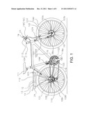 BICYCLE HUB WITH INTEGRATED MOTOR diagram and image