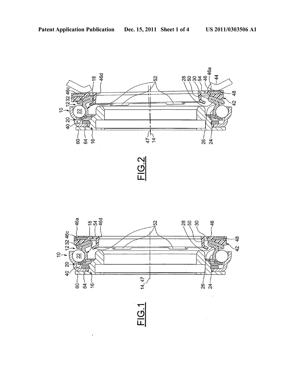 Clutch-Release Bearing Device including a Wear Ring - diagram, schematic, and image 02