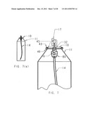 Valve wrench assembly kit for restoring purposed function to a compromised     aerosol container diagram and image