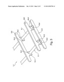 FRAME FOR A FLIGHT PASSENGER SEATING ROW diagram and image