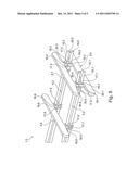 FRAME FOR A FLIGHT PASSENGER SEATING ROW diagram and image