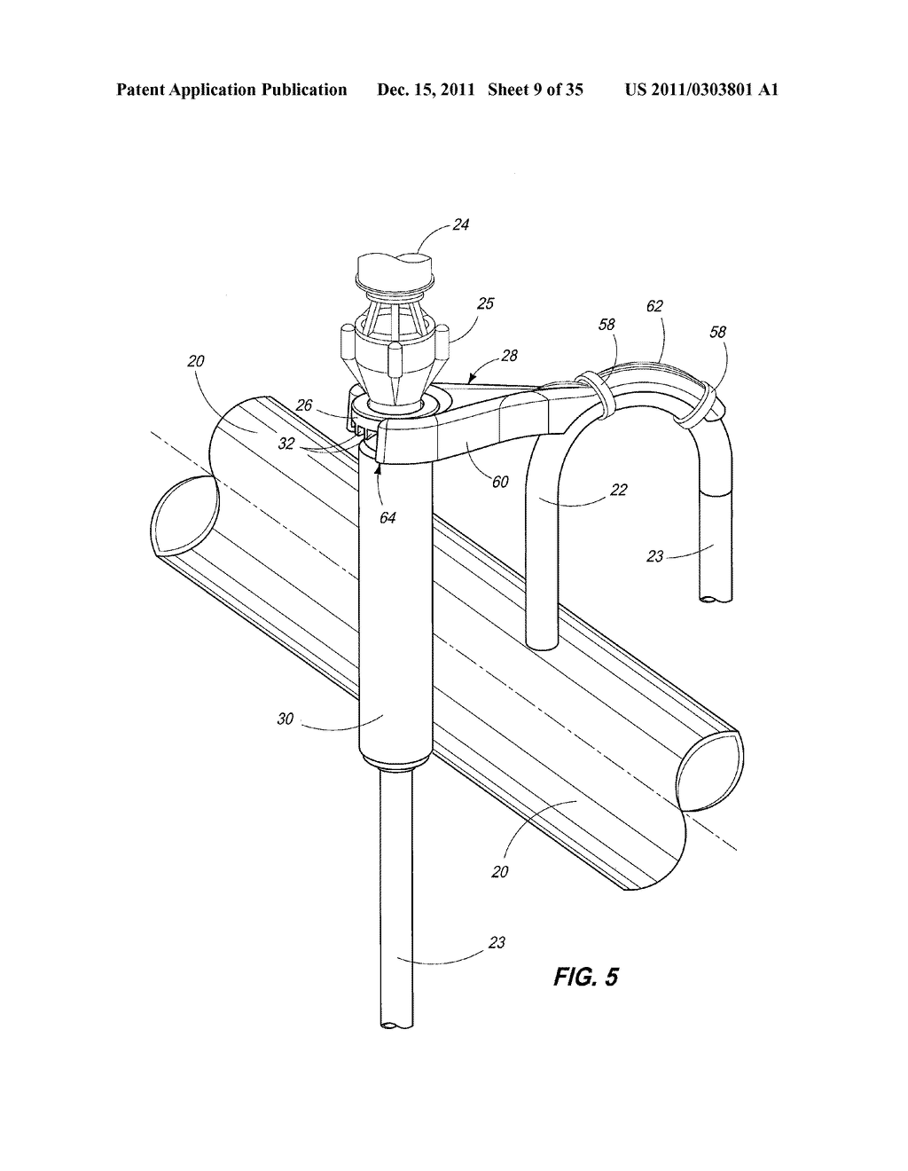 Sprinkler Elevating Apparatus and Method - diagram, schematic, and image 10