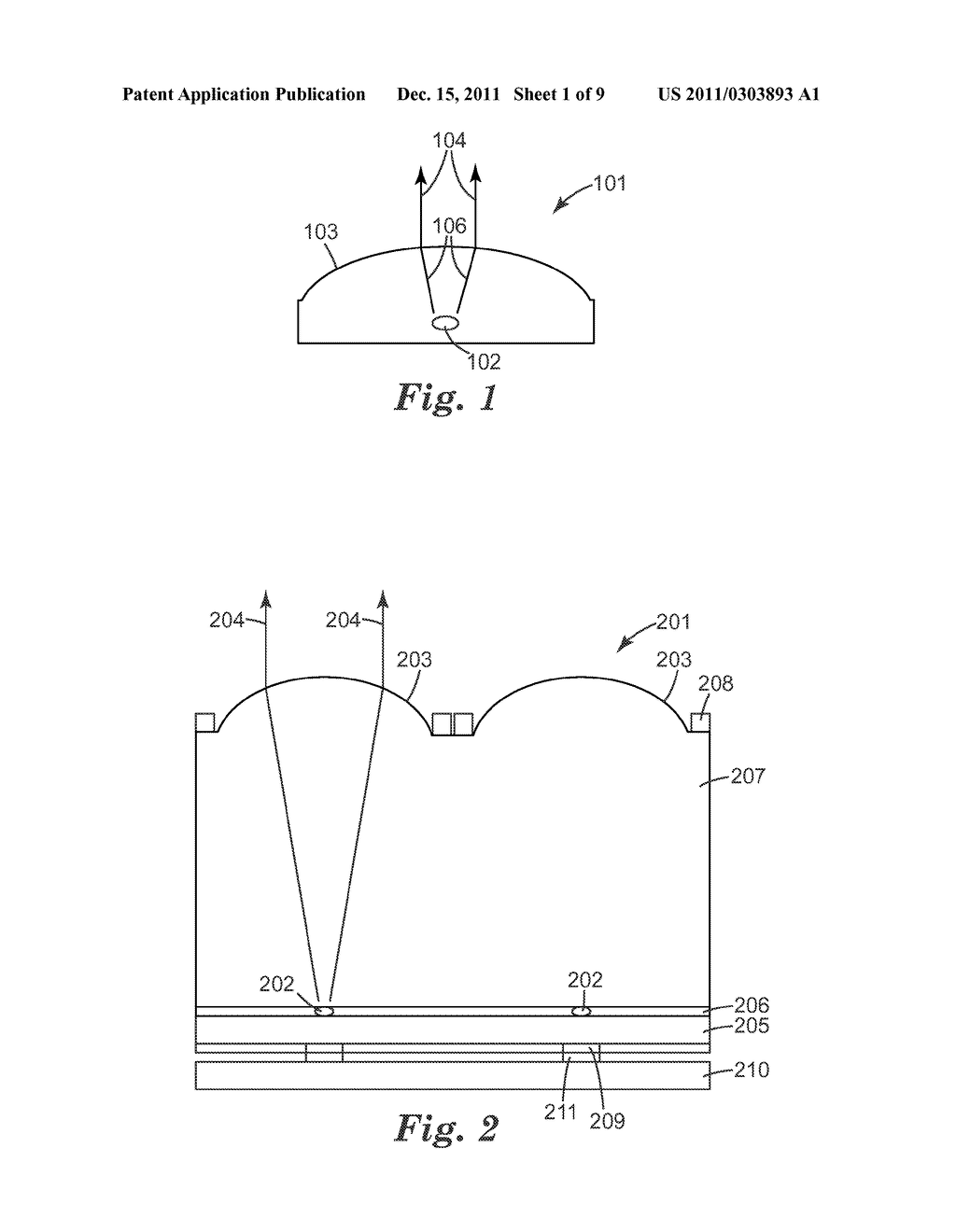 Electrically Pixelated Luminescent Device Incorporating Optical Elements - diagram, schematic, and image 02