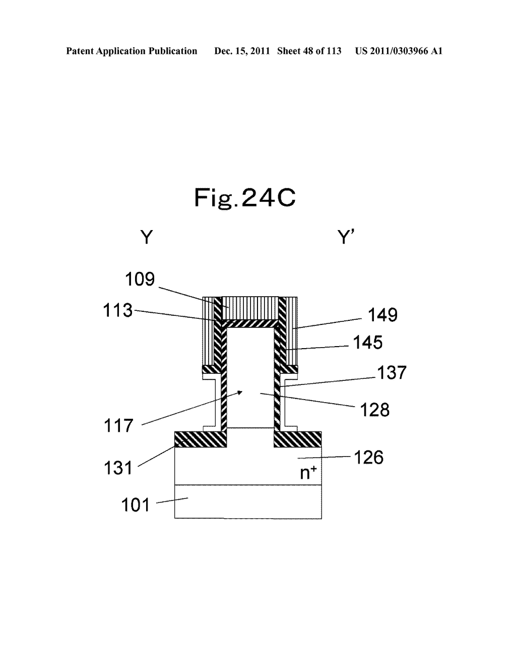 NONVOLATILE SEMICONDUCTOR MEMORY TRANSISTOR, NONVOLATILE SEMICONDUCTOR     MEMORY, AND METHOD FOR MANUFACTURING NONVOLATILE SEMICONDUCTOR MEMORY - diagram, schematic, and image 49