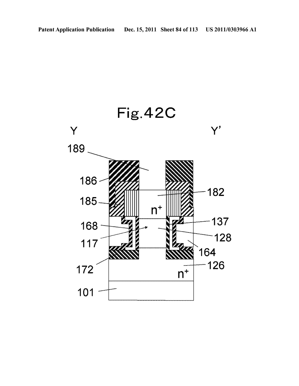 NONVOLATILE SEMICONDUCTOR MEMORY TRANSISTOR, NONVOLATILE SEMICONDUCTOR     MEMORY, AND METHOD FOR MANUFACTURING NONVOLATILE SEMICONDUCTOR MEMORY - diagram, schematic, and image 85