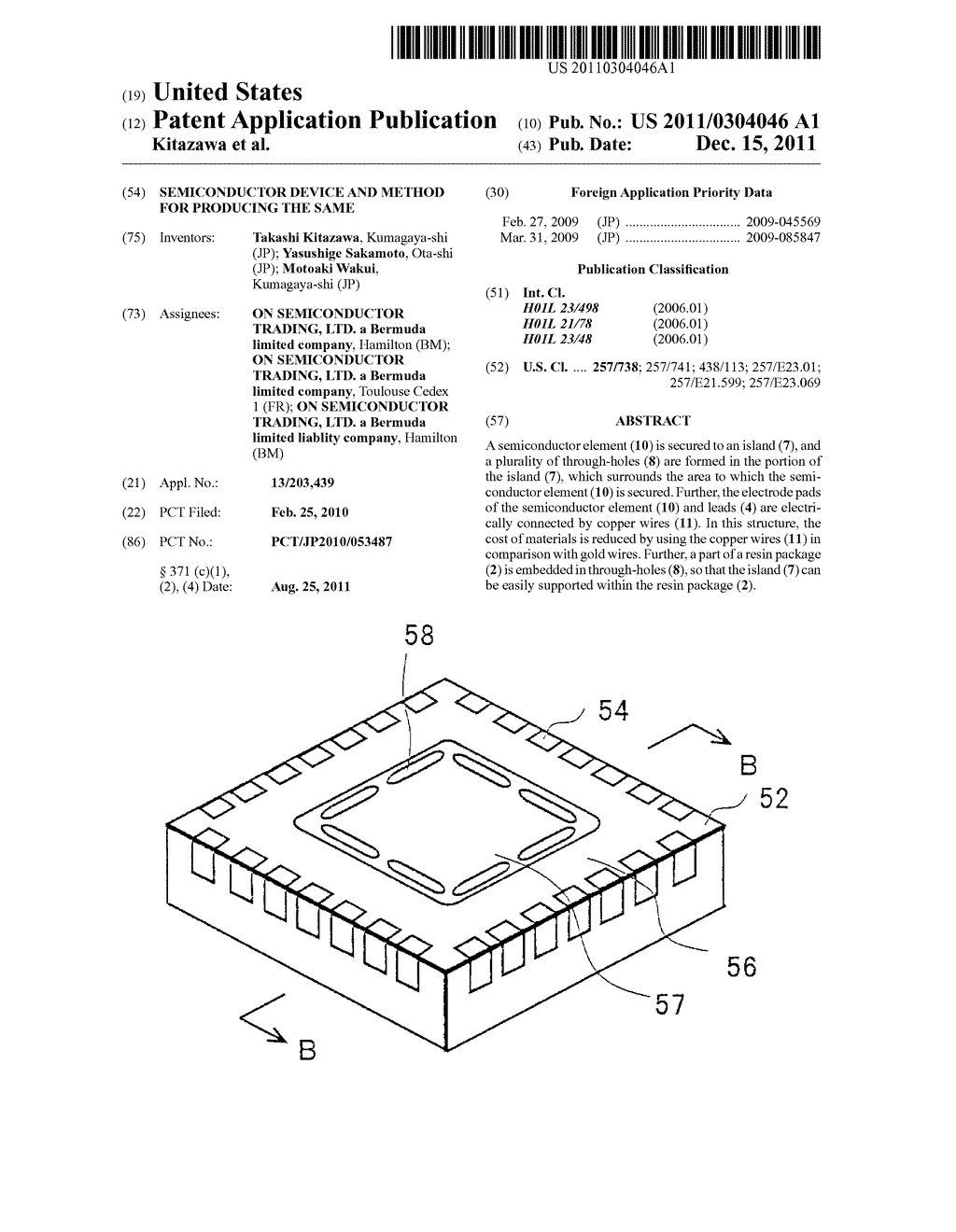 SEMICONDUCTOR DEVICE AND METHOD FOR PRODUCING THE SAME - diagram, schematic, and image 01