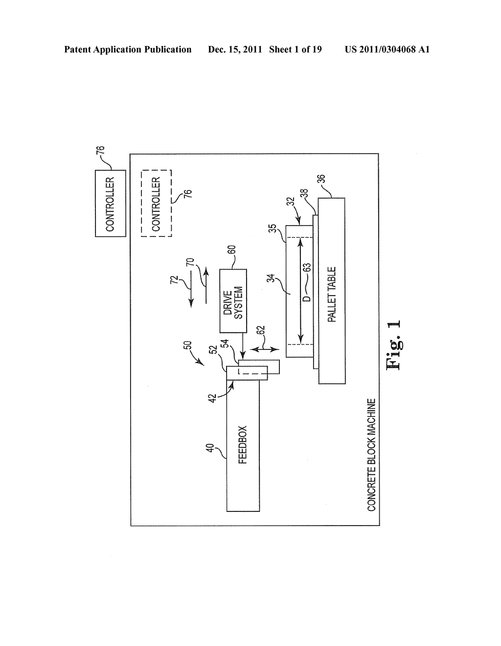 CONCRETE BLOCK MACHINE HAVING A CONTROLLABLE CUTOFF BAR - diagram, schematic, and image 02