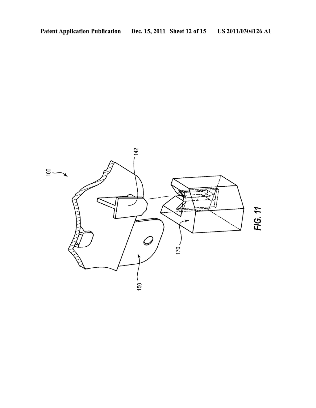 INFLATABLE AIRBAG ASSEMBLY HAVING A COSMETIC COVER WITH A FLEXIBLE     MOUNTING BRACKET - diagram, schematic, and image 13