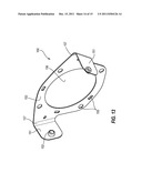 INFLATABLE AIRBAG ASSEMBLY HAVING A COSMETIC COVER WITH A FLEXIBLE     MOUNTING BRACKET diagram and image