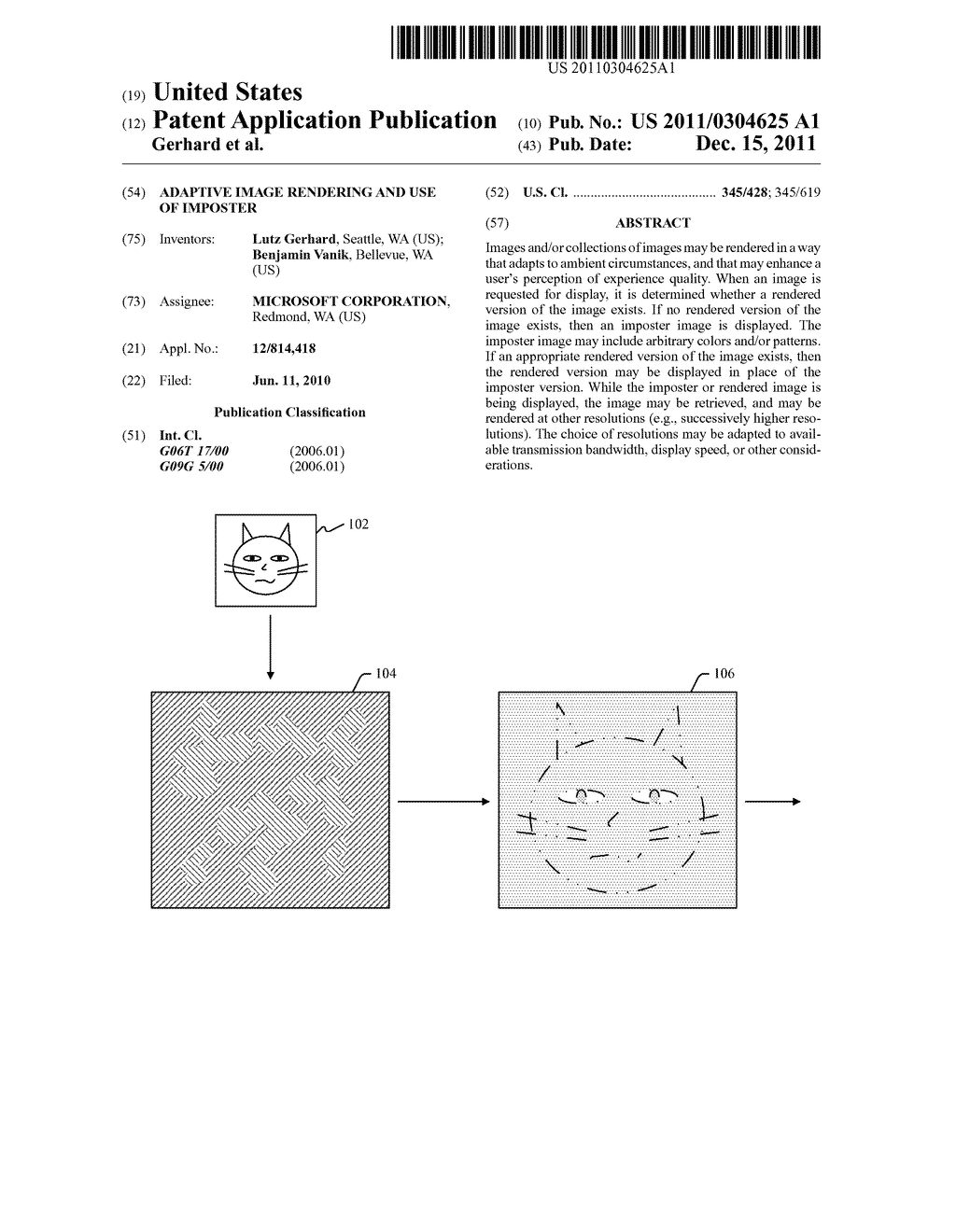 ADAPTIVE IMAGE RENDERING AND USE OF IMPOSTER - diagram, schematic, and image 01