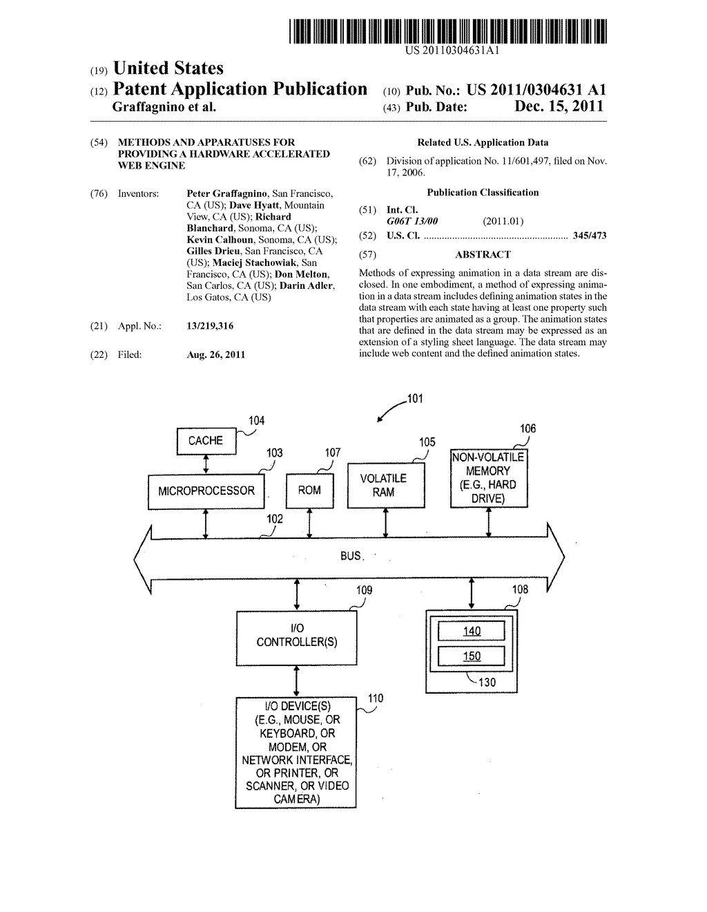 METHODS AND APPARATUSES FOR PROVIDING A HARDWARE ACCELERATED WEB ENGINE - diagram, schematic, and image 01