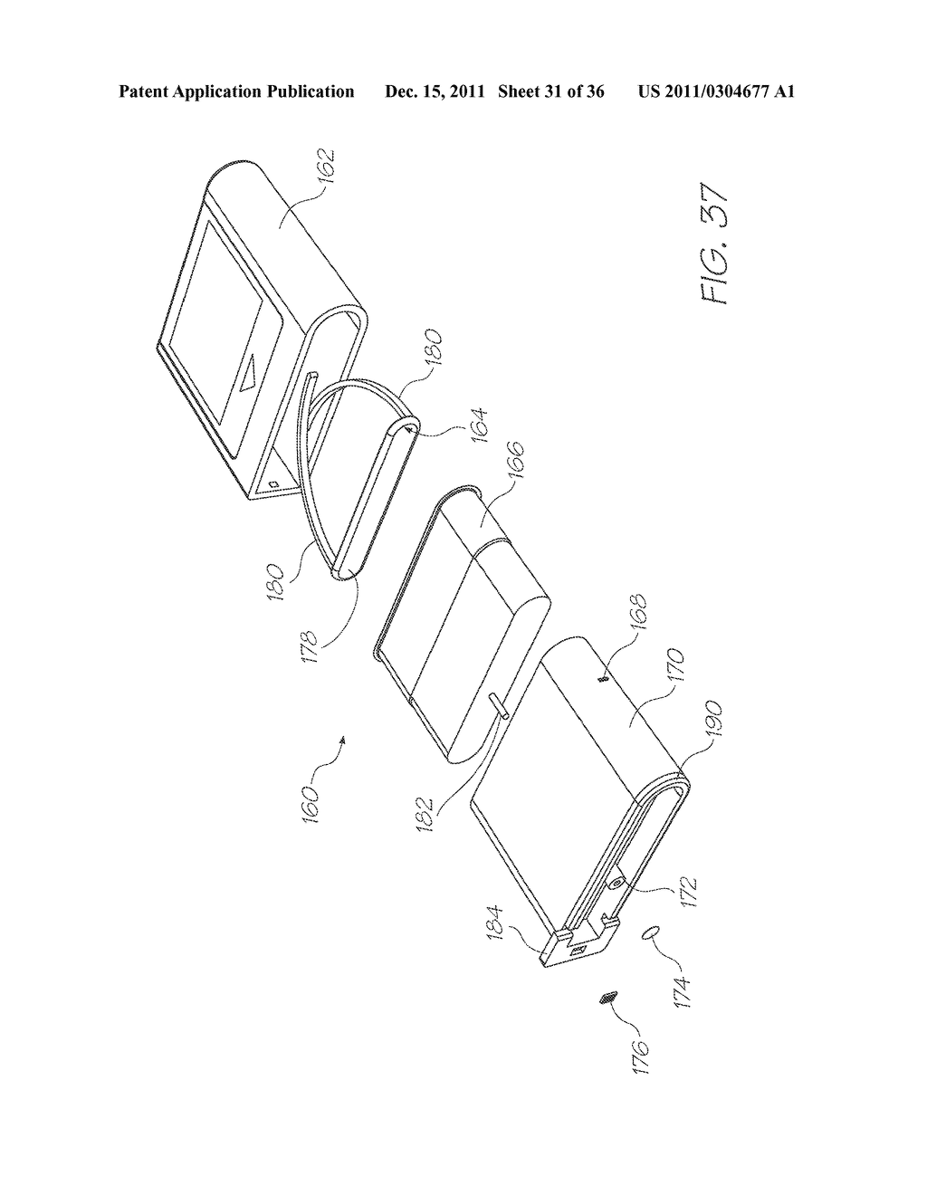 REMOVABLE INKJET PRINTER CARTRIDGE INTEGRATING PRINTHEAD, PRINTING FLUID     STORAGE AND CAPPER - diagram, schematic, and image 32