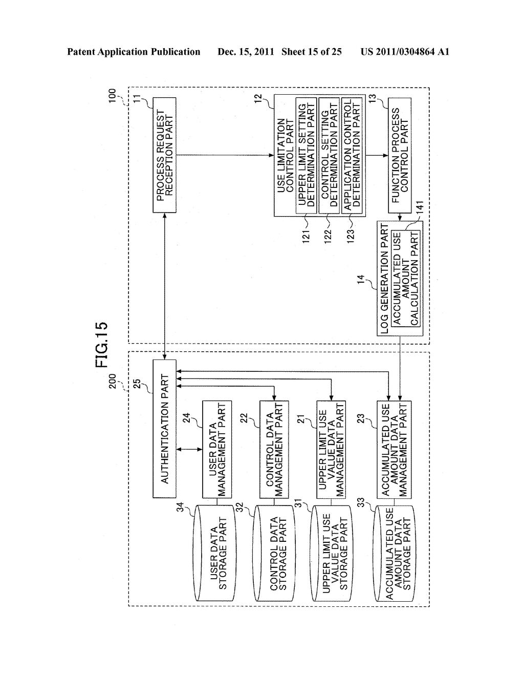 SYSTEM, APPARATUS, AND METHOD FOR CONTROLLING USE OF FUNCTION OF IMAGE     PROCESSING APPARATUS - diagram, schematic, and image 16