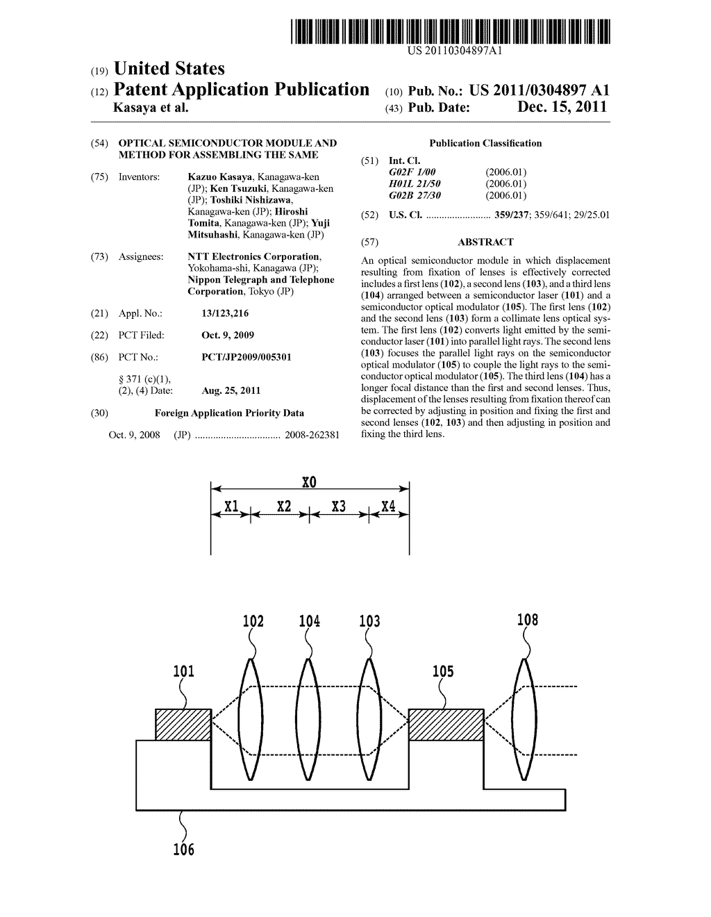 Optical Semiconductor Module and Method for Assembling the Same - diagram, schematic, and image 01