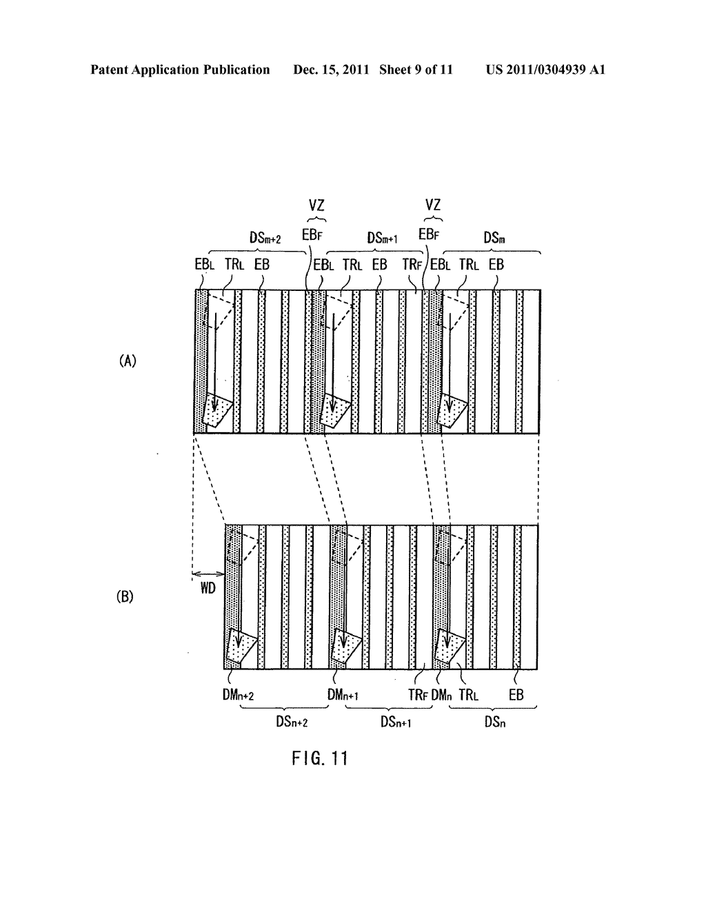 Magnetic recording device, magnetic recording method and magnetic     recording medium for shingle write scheme - diagram, schematic, and image 10