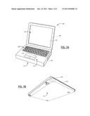 TRACK GUIDED HINGE FOR A PORTABLE ELECTRONIC DEVICE diagram and image