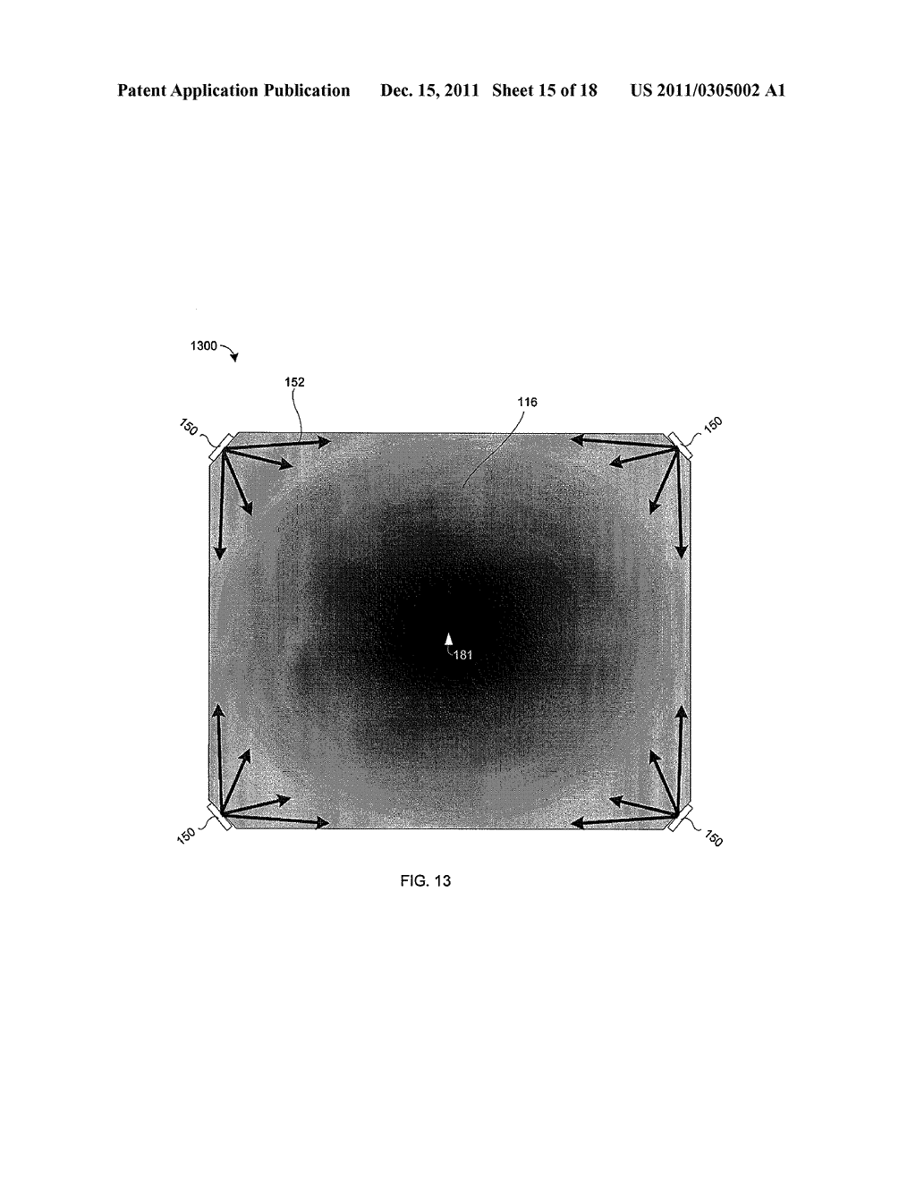 ILLUMINATION ASSEMBLY INCLUDING WAVELENGTH CONVERTING MATERIAL HAVING     SPATIALLY VARYING DENSITY - diagram, schematic, and image 16