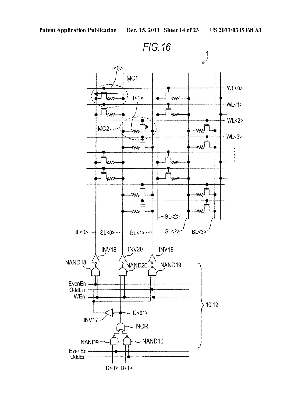 RESISTANCE RANDOM ACCESS CHANGE MEMORY DEVICE - diagram, schematic, and image 15