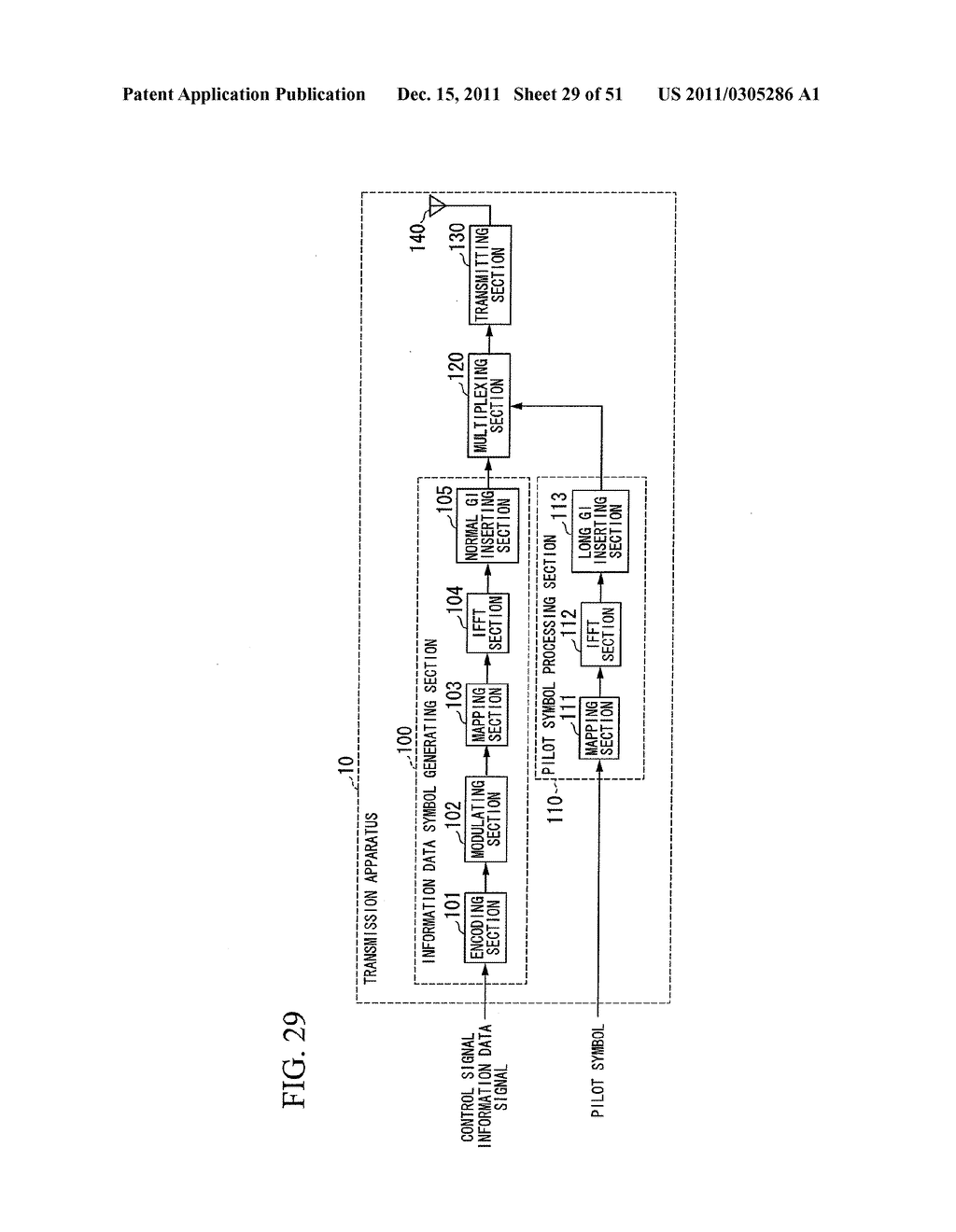 TRANSMISSION APPARATUS, TRANSMISSION METHOD, COMMUNICATION SYSTEM, AND     COMMUNICATION METHOD - diagram, schematic, and image 30