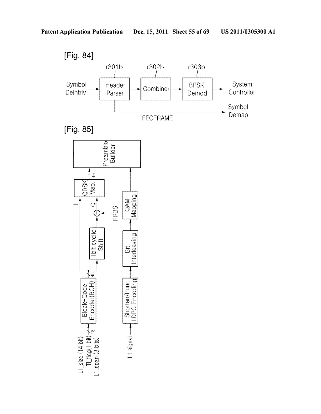 APPARATUS FOR TRANSMITTING AND RECEIVING A SIGNAL AND METHOD OF     TRANSMITTING AND RECEIVING A SIGNAL - diagram, schematic, and image 56