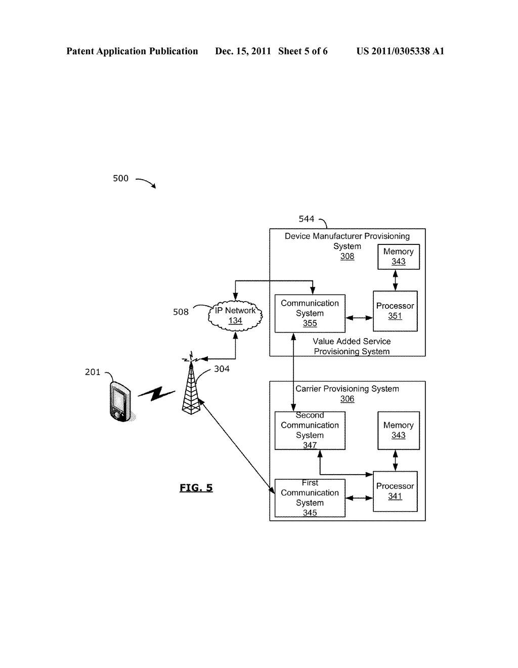 METHOD AND SYSTEM FOR SECURE PROVISIONING OF A WIRELESS DEVICE - diagram, schematic, and image 06