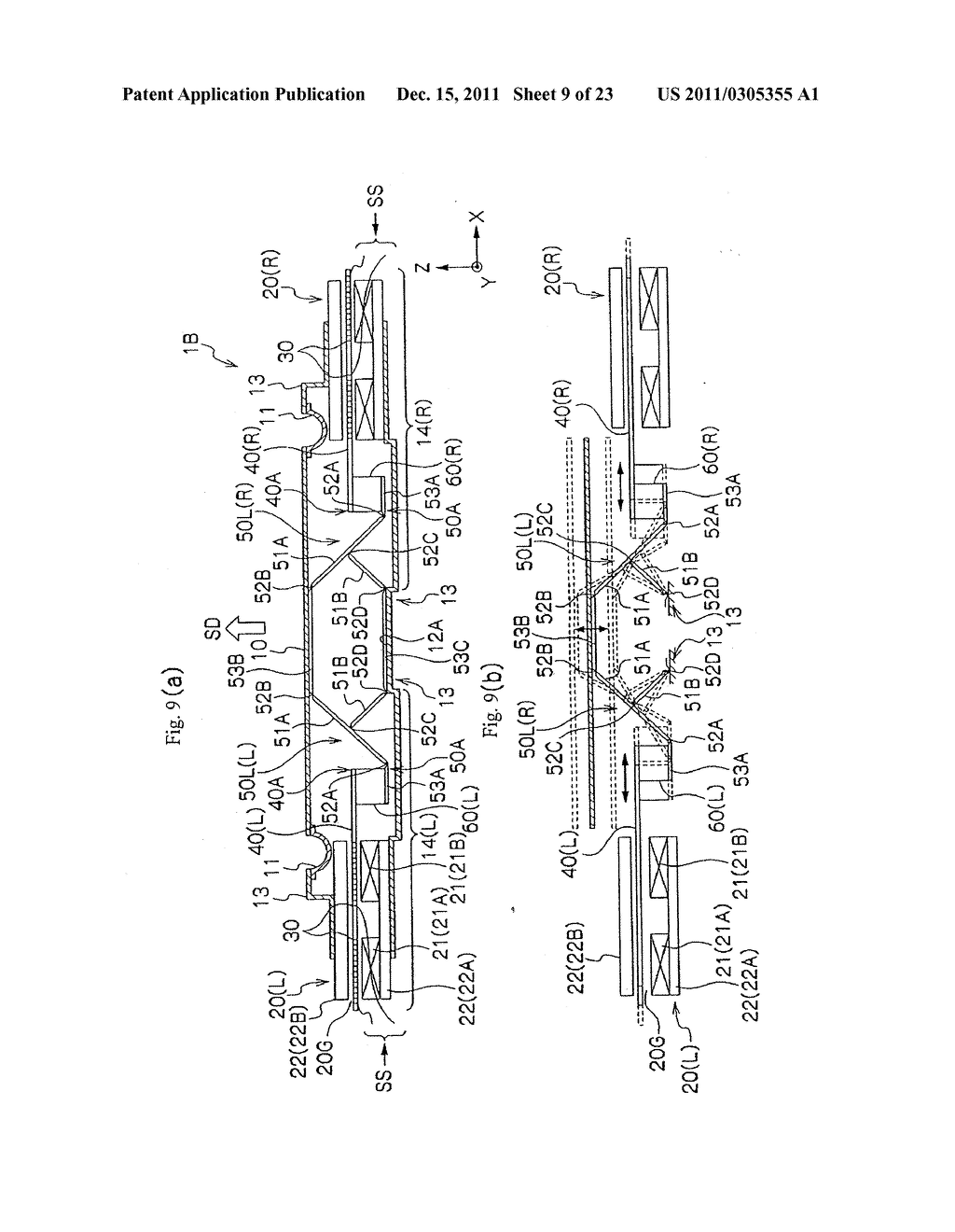 VIBRATION DIRECTION CONVERTER PART FOR SPEAKER DEVICE AND SPEAKER DEVICE - diagram, schematic, and image 10