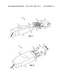 CONNECTOR SYSTEM HAVING ELECTRICAL AND OPTICAL LINKS WITH OPTICAL LINK     CLEANER diagram and image