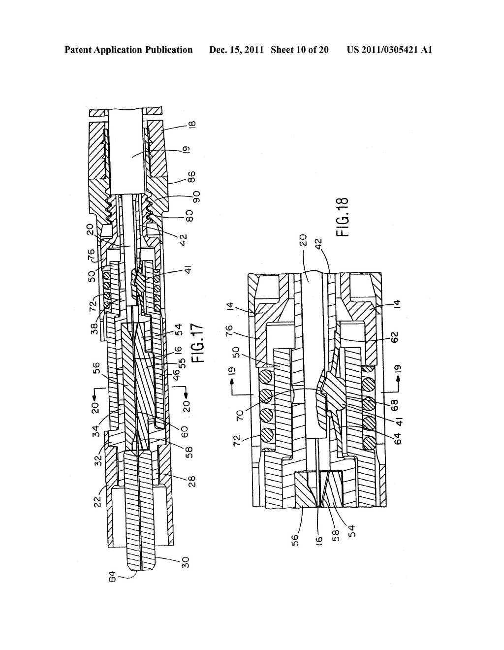 Reversible Fiber Optic Stub Clamping Mechanism - diagram, schematic, and image 11