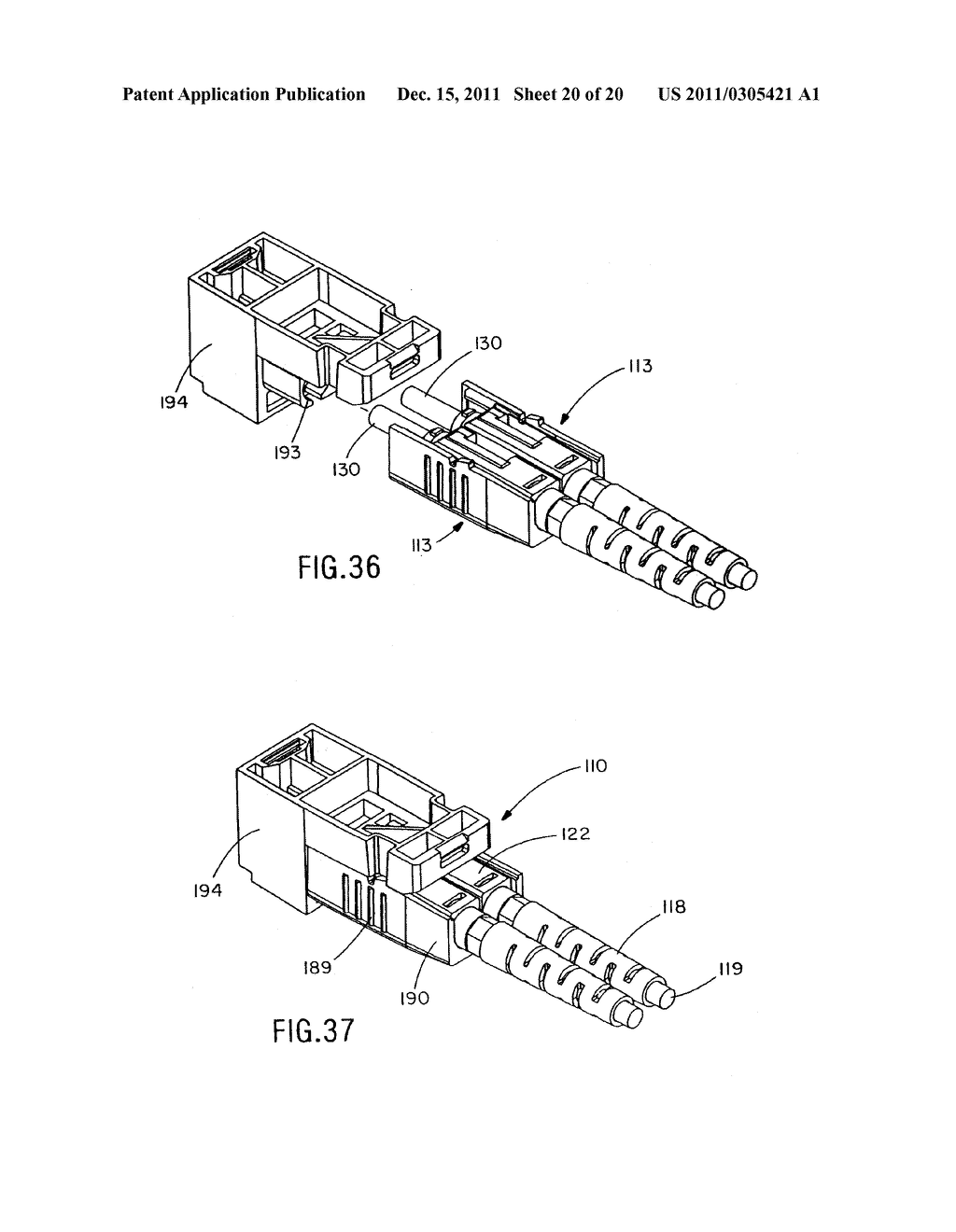 Reversible Fiber Optic Stub Clamping Mechanism - diagram, schematic, and image 21